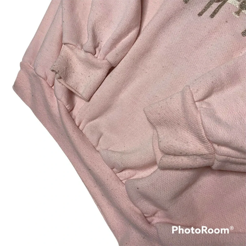 Vintage Spumoni Sweatshirt Teddy Bear Honey Light Funny Bar Beer Pink Glitter - Picture 5 of 7